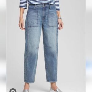Chico's Utility Tapered Jean NWT